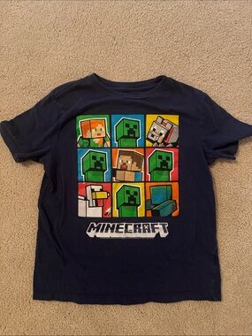 Boys' Minecraft navy Graphic Tee